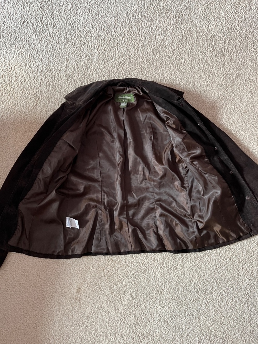 Eddie Bauer Women's Brown Suede Jacket Size Small - Picture 5 of 10